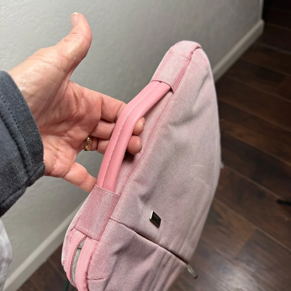 Voova Large‎ Pink Laptop Bag Fleece Lined Sturdy